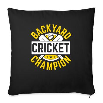 Backyard Cricket Champion Cricket Player Cricketer - Sofa pillowcase 17,3'' x 17,3'' (45 x 45 cm) - black - Front