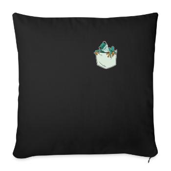 Chest Pocket Shirt Tree Frog Tree Frog - Sofa pillowcase 17,3'' x 17,3'' (45 x 45 cm) - black - Front