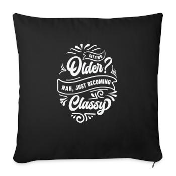 Classy Grandparent Vintage Typography Classic - Sofa pillowcase 17,3'' x 17,3'' (45 x 45 cm) - black - Front