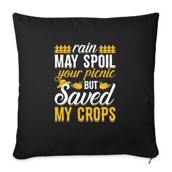 Farmer Tractor Farming Quota for Farmers - Sofa pillowcase 17,3'' x 17,3'' (45 x 45 cm) - black - Front