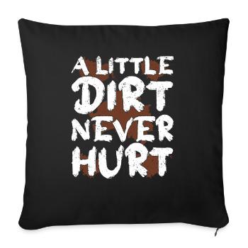 Dirt Bike Motorcycle Motocross Biker - Sofa pillowcase 17,3'' x 17,3'' (45 x 45 cm) - black - Front