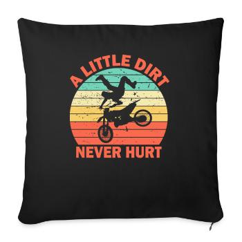 Dirt Bike Motorcycle Motocross Biker - Sofa pillowcase 17,3'' x 17,3'' (45 x 45 cm) - black - Front