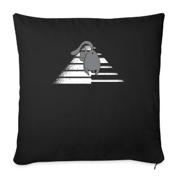 Piano Cat Musician Musical Instrument Pianist - Sofa pillowcase 17,3'' x 17,3'' (45 x 45 cm) - black - Front
