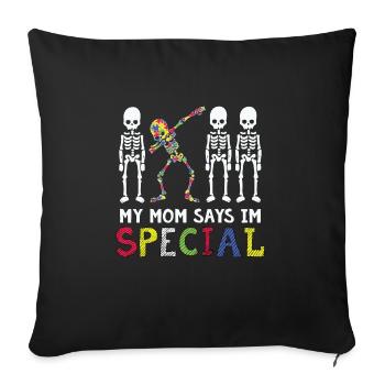 Special Education Autism Awareness Movement Ges - Housse de coussin décorative 45 x 45 cm - noir - Devant