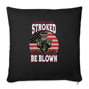 Dirt Track Racing Funny Pun Race Dirt Racing Life - Sofa pillowcase 17,3'' x 17,3'' (45 x 45 cm) - black - Front