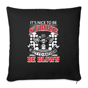 Race Dirt Racing Life Funny Pun Dirt Track Raci - Sofa pillowcase 17,3'' x 17,3'' (45 x 45 cm) - black - Front
