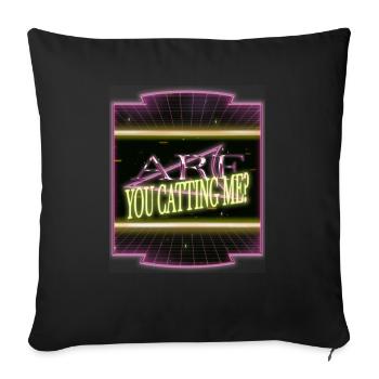 Chat Humour Mignon Avocats Blague persane - Housse de coussin décorative 45 x 45 cm - noir - Devant