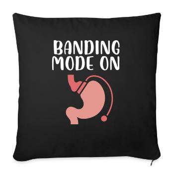 banding mode on Design for a gastric surgery - Sofa pillowcase 17,3'' x 17,3'' (45 x 45 cm) - black - Front