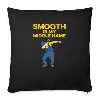 Funny Concrete Finisher Art Men Dad Cool Cement - Sofa pillowcase 17,3'' x 17,3'' (45 x 45 cm) - black - Front