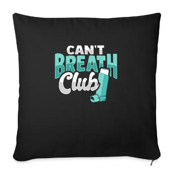 Albuterol Asthma Inhaler Conception - Housse de coussin décorative 45 x 45 cm - noir - Devant