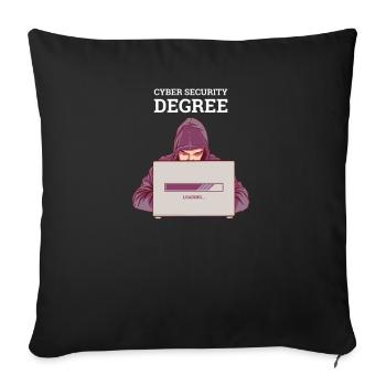 Hacker Programmer Developer Computer Science - Sofa pillowcase 17,3'' x 17,3'' (45 x 45 cm) - black - Front