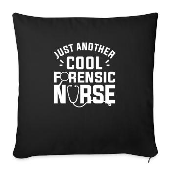 Just Another Cool Forensic Nurse RN Nurses - Housse de coussin décorative 45 x 45 cm - noir - Devant