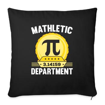 Mathletic Department Mathematiklehrer Pi Day - Sofakissenbezug 45 x 45 cm - Schwarz - Vorne