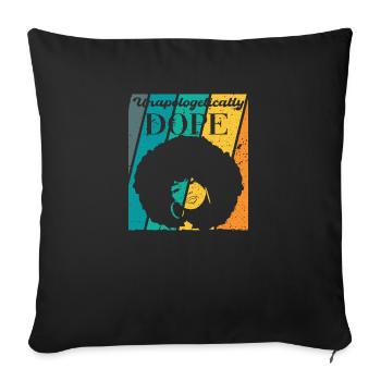 Entschuldigungslos Strong Queen Woman - Sofakissenbezug 45 x 45 cm - Schwarz - Vorne