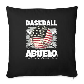 Baseball Abuelo Shirt Gift Grandpa Grandpa - Sofa pillowcase 17,3'' x 17,3'' (45 x 45 cm) - black - Front