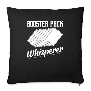Booster Pack Whisperer Building Decks Trading Card - Sofa pillowcase 17,3'' x 17,3'' (45 x 45 cm) - black - Front