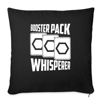 Booster Pack Whisperer Trading Cards Building Deck - Sofa pillowcase 17,3'' x 17,3'' (45 x 45 cm) - black - Front