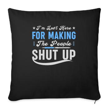 Anesthesia Nurse - Funny Anesthesia - Sofa pillowcase 17,3'' x 17,3'' (45 x 45 cm) - black - Front
