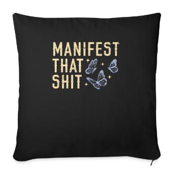 Entomologie des insectes papillons Futur entomologiste - Housse de coussin décorative 45 x 45 cm - noir - Devant