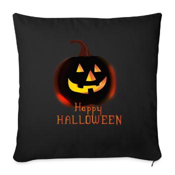 Cheerful Halloween outfit for October 31st - Sofa pillowcase 17,3'' x 17,3'' (45 x 45 cm) - black - Front