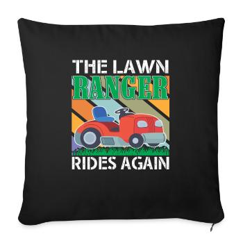 Le garde forestier monte à nouveau gardien au - Housse de coussin décorative 45 x 45 cm - noir - Devant