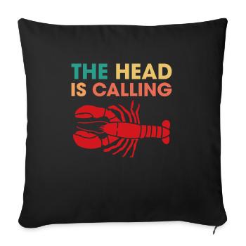 The Head Is Calling Crawfish Shirt - Sofa pillowcase 17,3'' x 17,3'' (45 x 45 cm) - black - Front