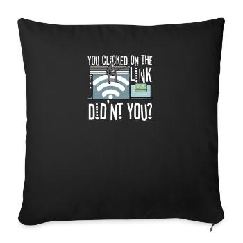 Hacker Programmer Developer Computer Science - Sofa pillowcase 17,3'' x 17,3'' (45 x 45 cm) - black - Front