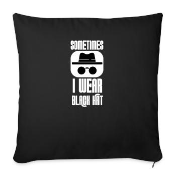Hacker Programmer Developer Computer Science - Sofa pillowcase 17,3'' x 17,3'' (45 x 45 cm) - black - Front