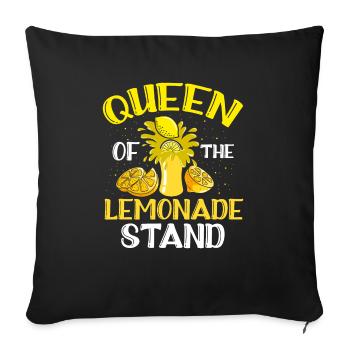 Queen Of The Lemonade Stand Kiosk Summer - Sofa pillowcase 17,3'' x 17,3'' (45 x 45 cm) - black - Front