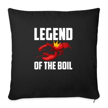 Legend Of The Boil Crawfish Shirt Gift - Sofa pillowcase 17,3'' x 17,3'' (45 x 45 cm) - black - Front