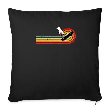 Fingerboarding Shirt, Fingerboard Shirt, Fingerboa - Sofa pillowcase 17,3'' x 17,3'' (45 x 45 cm) - black - Front