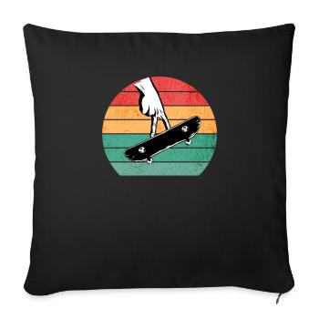 Fingerboarding Shirt, Fingerboard Shirt, Fingerboa - Sofa pillowcase 17,3'' x 17,3'' (45 x 45 cm) - black - Front