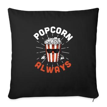 Popcorn - Sofakissenbezug 45 x 45 cm - Schwarz - Vorne