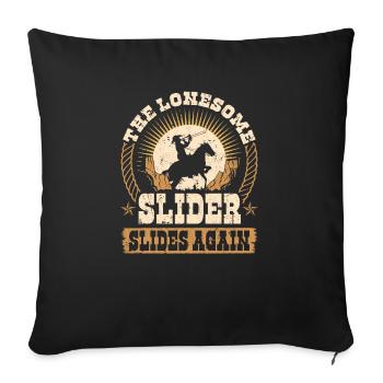 Trombone Player Cowboy Lonesome Slider, Funny - Sofakissenbezug 45 x 45 cm - Schwarz - Vorne