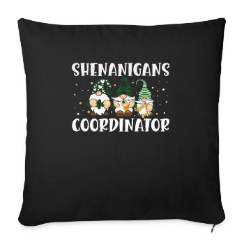 Shenanigan's Coordinator of Merry St. Patrick's - Sofa pillowcase 17,3'' x 17,3'' (45 x 45 cm) - black - Front