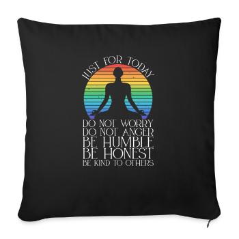 Reiki Praktizierende Und Ganzheitliches Reiki - Sofa pillowcase 17,3'' x 17,3'' (45 x 45 cm) - black - Front