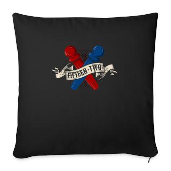 Fifteen Two Cribbage Shirt Gift - Sofa pillowcase 17,3'' x 17,3'' (45 x 45 cm) - black - Front