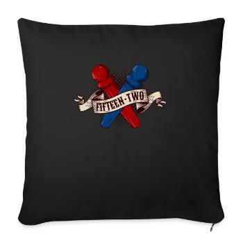 Fifteen Two Cribbage Shirt Gift - Sofa pillowcase 17,3'' x 17,3'' (45 x 45 cm) - black - Front