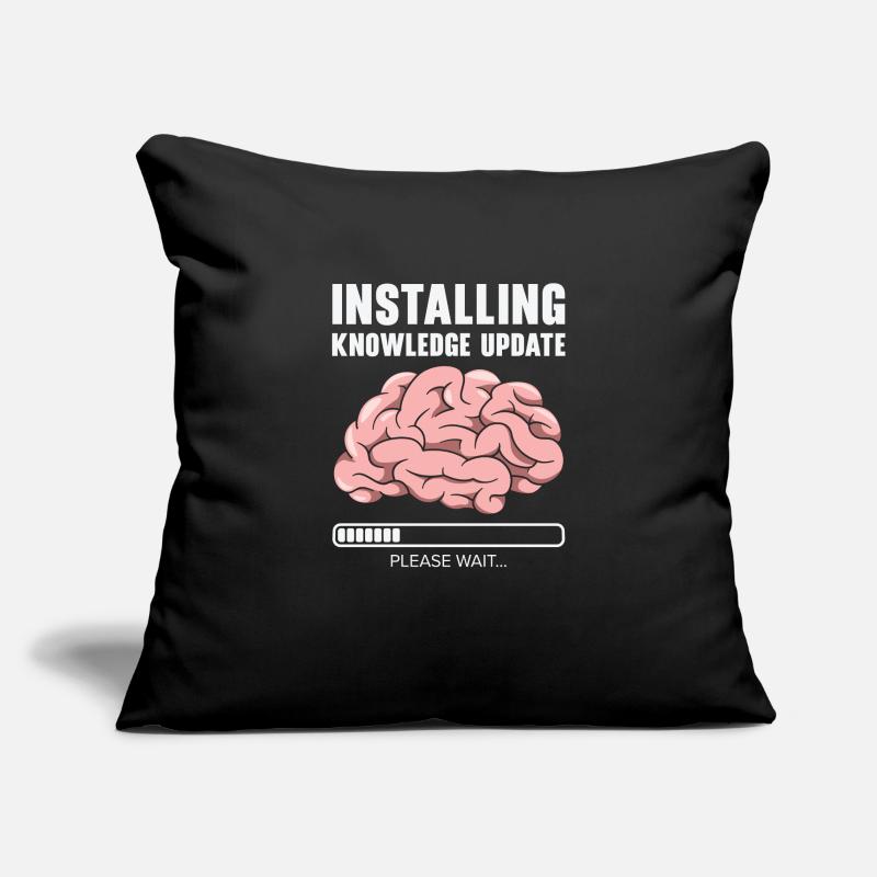 Installing Knowledge Update Student Brain Loading Sofa pillowcase 17,3'' x 17,3'' (45 x 45 cm)