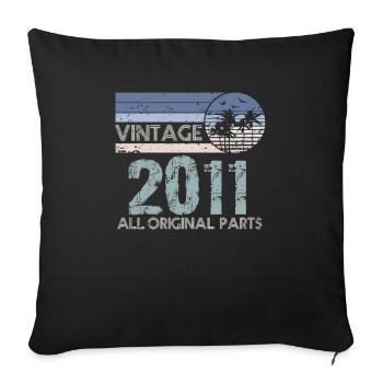 Limited Edition 2011 Vintage - Sofakissenbezug 45 x 45 cm - Schwarz - Vorne