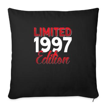 Vintage 1997 Retro Bitrthday Limited Edition - Sofa pillowcase 17,3'' x 17,3'' (45 x 45 cm) - black - Front