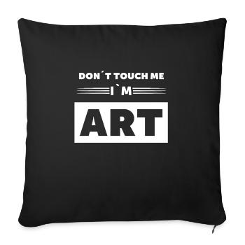 Funny Art Design for an Artist - Sofa pillowcase 17,3'' x 17,3'' (45 x 45 cm) - black - Front