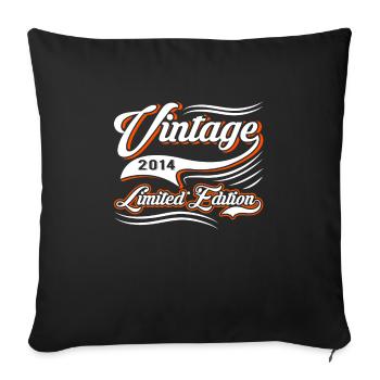 Limited Edition 2014 Vintage - Sofakissenbezug 45 x 45 cm - Schwarz - Vorne