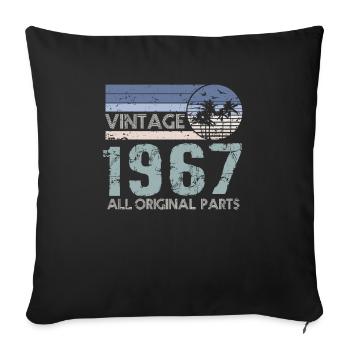 Edition Limitée 1967 Millésime - Housse de coussin décorative 45 x 45 cm - noir - Devant