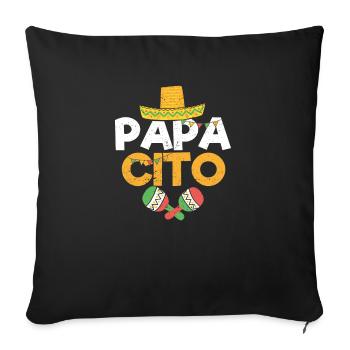 Papacito Familie Cinco De Mayo Passendes Paar - Sofakissenbezug 45 x 45 cm - Schwarz - Vorne