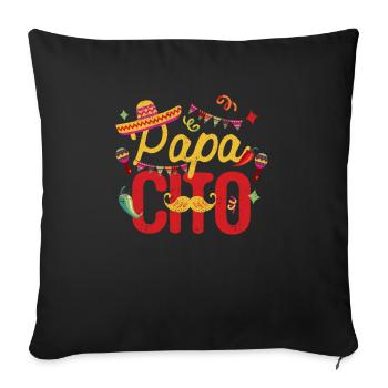 Papacito Familie Cinco De Mayo Passendes Paar - Sofakissenbezug 45 x 45 cm - Schwarz - Vorne