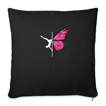 Pole Dancer Pole Dance | Pole Dance Figure - Sofa pillowcase 17,3'' x 17,3'' (45 x 45 cm) - black - Front
