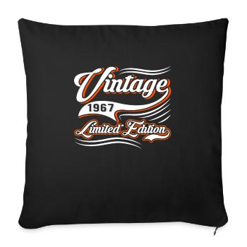 Edition Limitée 1967 Millésime - Housse de coussin décorative 45 x 45 cm - noir - Devant