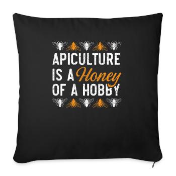 Beekeeper Beekeeping Apiarist Honeybee Bee Lover - Sofa pillowcase 17,3'' x 17,3'' (45 x 45 cm) - black - Front