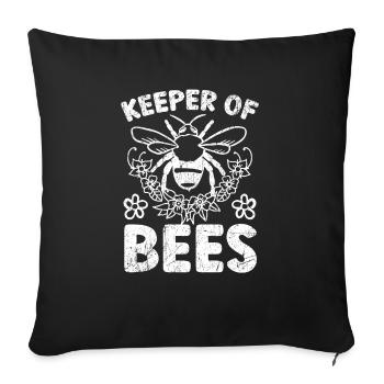 Beekeeper Beekeeping Honeybee Keeper Of The Bees - Sofa pillowcase 17,3'' x 17,3'' (45 x 45 cm) - black - Front